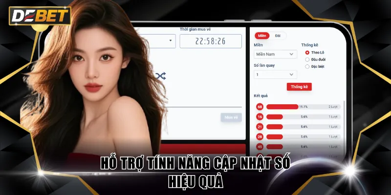 Xổ Số Trực Tiếp - Hình Thức Giải Trí Hiện Đại Trên DEBET 4 Hỗ trợ tính năng cập nhật số hiệu quả