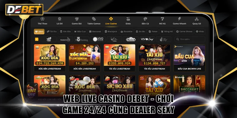 Web live casino