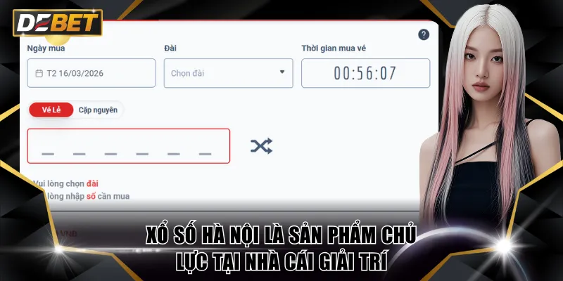 Xổ số Hà Nội là sản phẩm chủ lực tại nhà cái giải trí